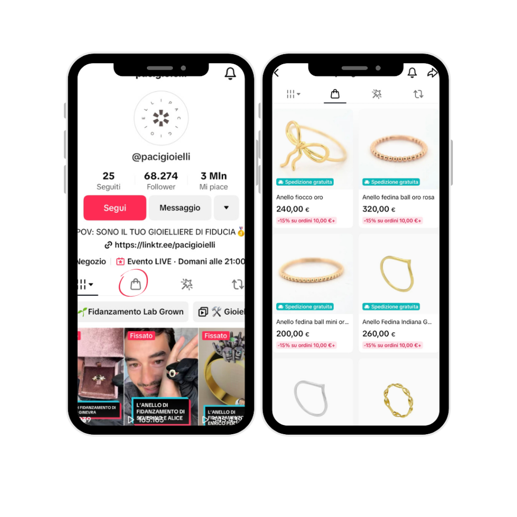 Vetrina TikTok Shop